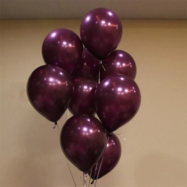 10 inches pearl Balloons for party birthday wedding WINE RED color